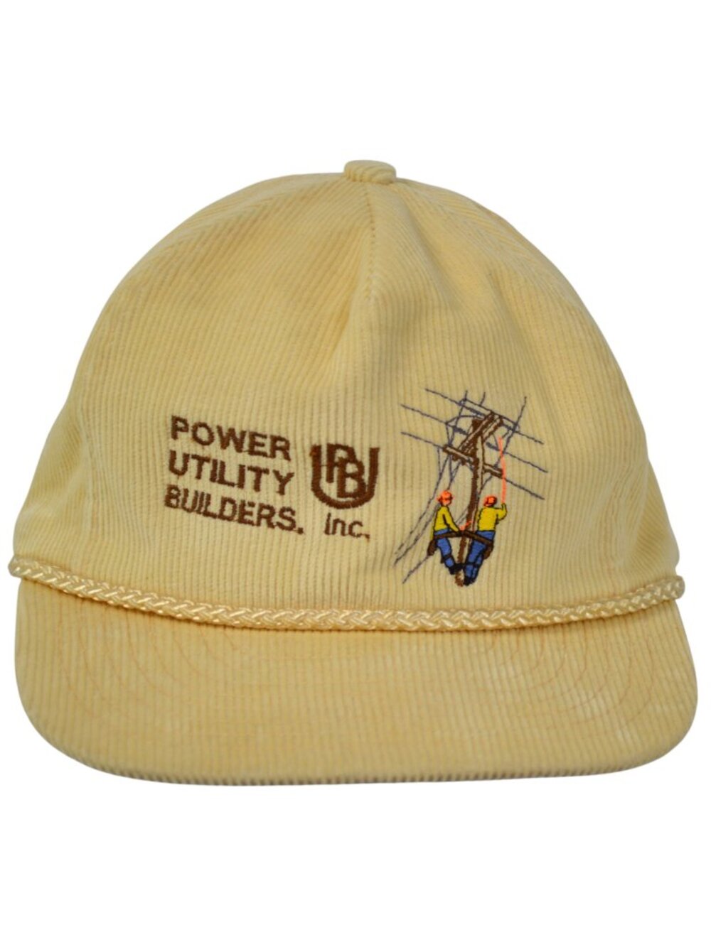 Nissin Vintage Trucker Hat Rope Adjustable Power Utility Builders Embroidered